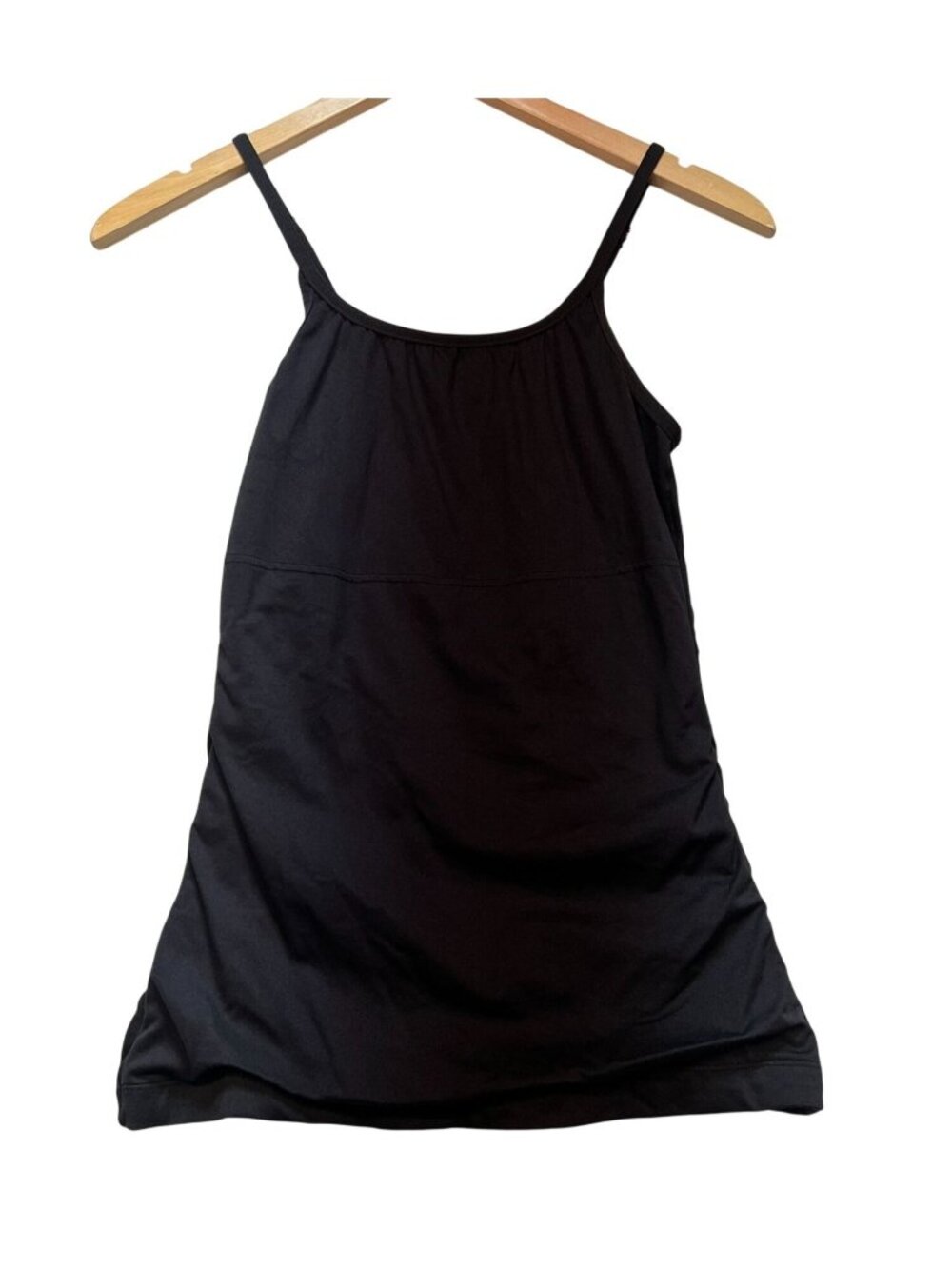 Maidenform Womens Cami Tank Top Medium Black Shapewear Pullover Classic Casual